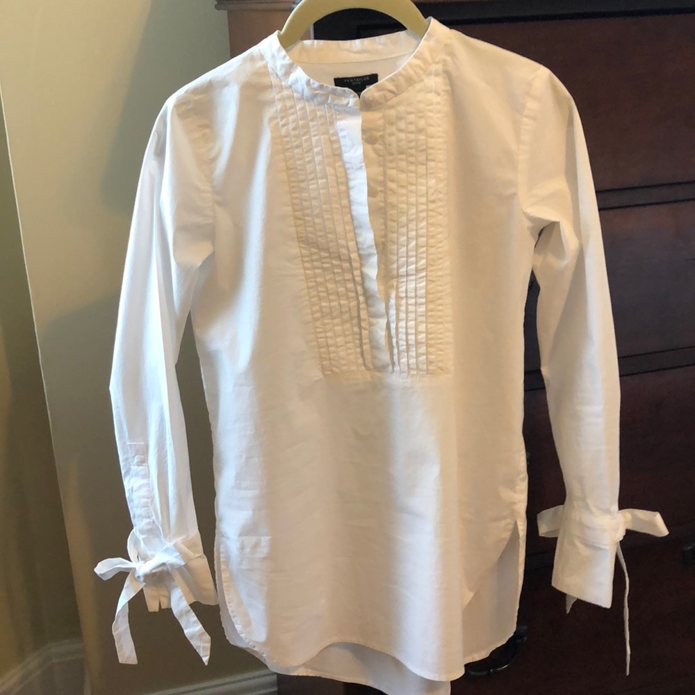 Ann Taylor Tuxedo blouse XXSP